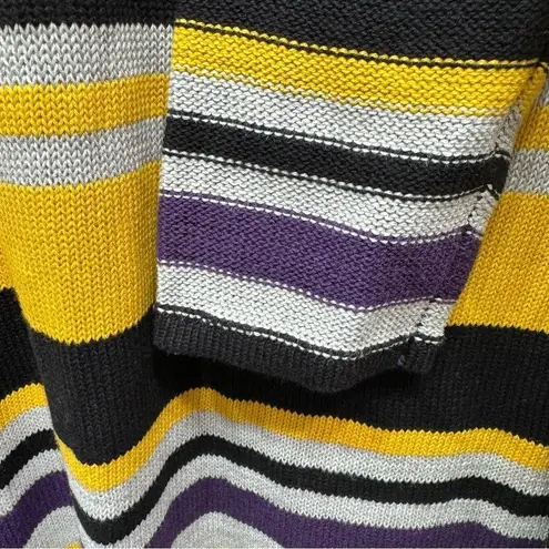 YA Los Angeles Hooded Fringed Long Cardigan Wrap by Black Purple Yellow Gray