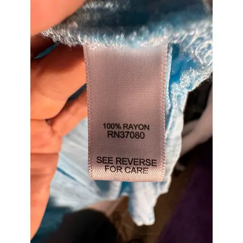 EST. 1946 Light Blue Textured Rayon Shirt – Size XLL