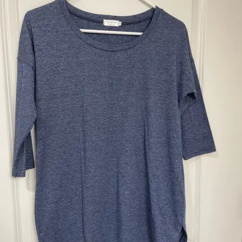 π΅ Sherosa Blue 3/4 Sleeve Tunic Tee. Size small