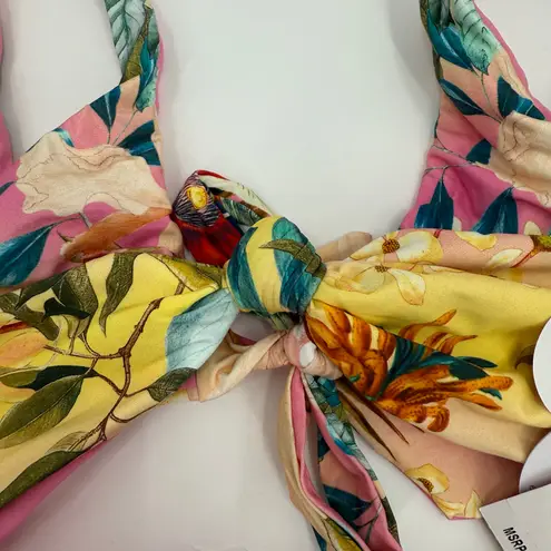 PQ SWIM PILYQ Bikini Set Size Medium NWT Oasis Reversible Knot Swim NWT Floral Yellow