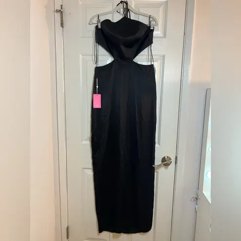 Amanda Uprichard 
Akron Silk Cut-Out Maxi Dress Size Medium
