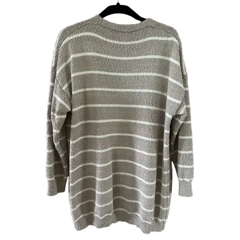 Debut Cardigan Sweater - Women’s Size M - Tan & White