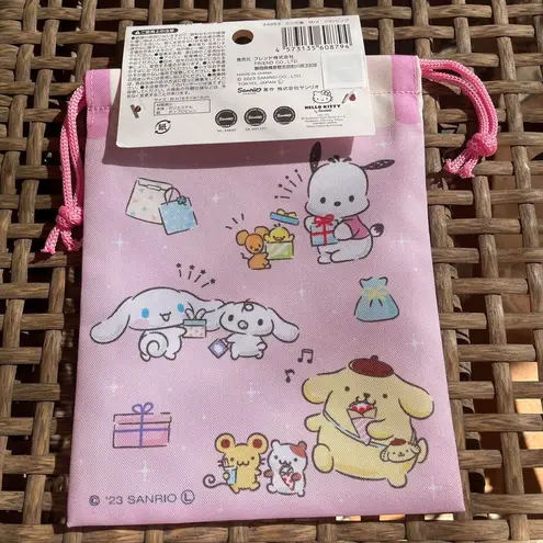 Sanrio Characters Pink Small Drawstring Bag