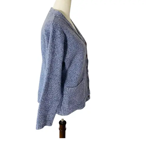 FAT FACE Wool Cardigan Sweater Blue Size M