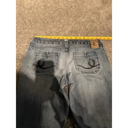 Hippie Vintage Y2K Low Rise Wide Leg Jeans Size 29 Style 563 Blue