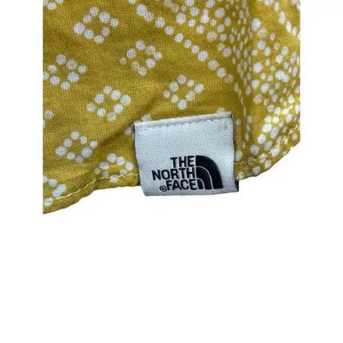 The North Face  100% Cotton Yellow‎ White Floral Sleeveless Tank Blouse Medium