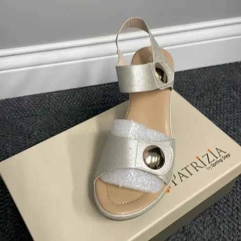Spring Step Patrizia Dade dress sandals heels NWT/ box Bone Gold Neutral Wedding Open Toe