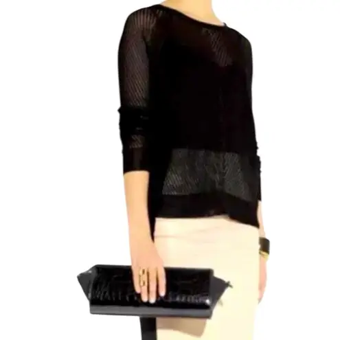 Alexander Wang Convertible Black Croc Embossed Pelican Bag Matte Black Hardware