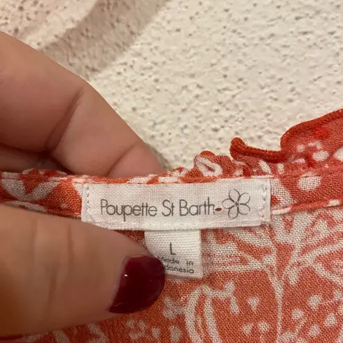 Poupette St. Barth Poupette St Barths Paulina Floral Printed Midi Dress Size Large EUC