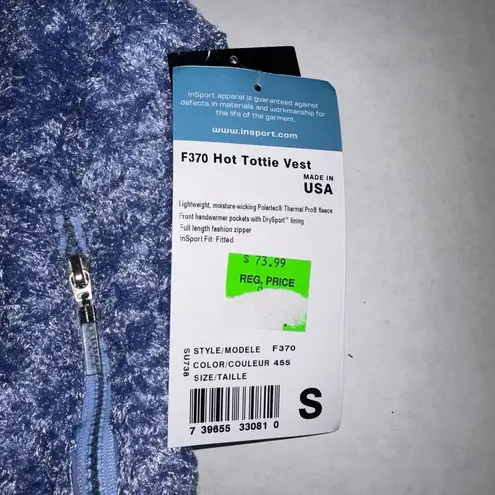 Insport Womens Polartec Blue Hot Tottie Vest F370