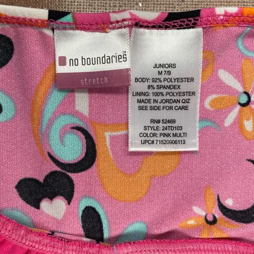 No Boundaries  Y2K Retro Halter Crop Top Indie 2000s Juniors Size 7 9 Medium