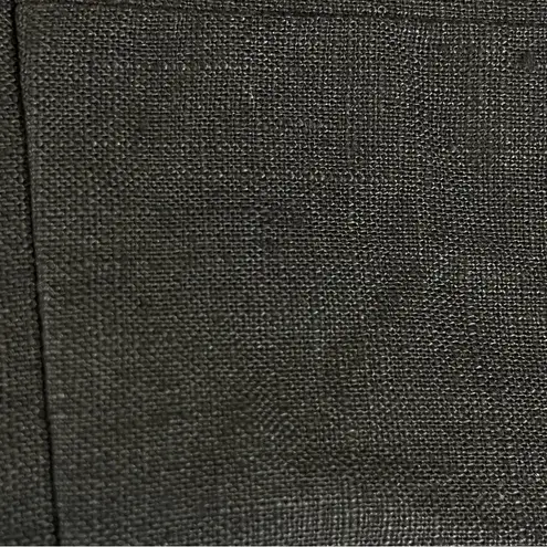 Vintage Sheath Dress Linen Cotton Black Summer Sleeveless Empire Waist Women