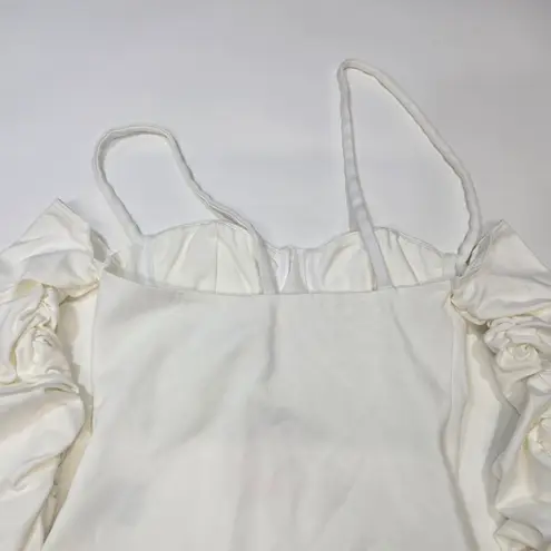 Camila Coelho Charlene Bodysuit in Ivory