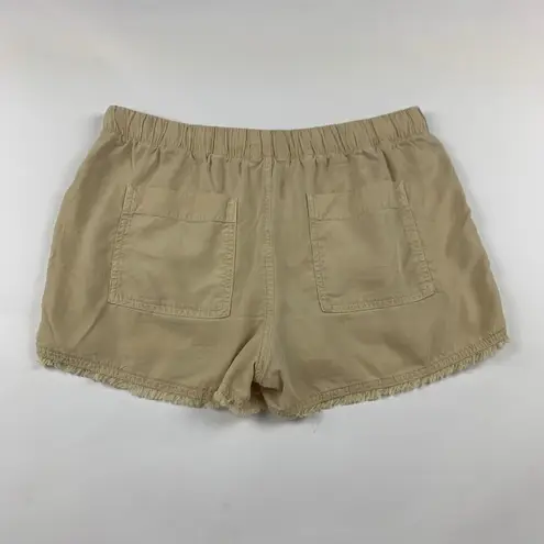 Bella Dahl  Tan Tencel Pull On Shorts S