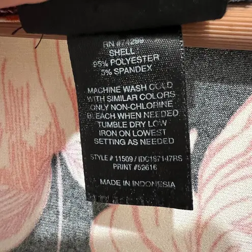 Enfocus Studio V Neck Maxi Dress Sz 10 Floral Sleeveless Stretch Elastic Waist