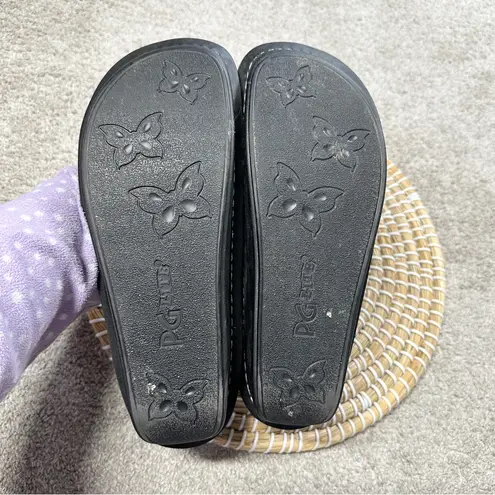 Alegria Women’s Leather Paloma Sea Turtle Clogs Mary Jane in Black Nappa 39/US 9