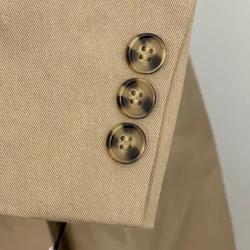 Avec Les Filles NWT  Double Breasted Trench Coat Size XS with Zip Out Faux Hoodie