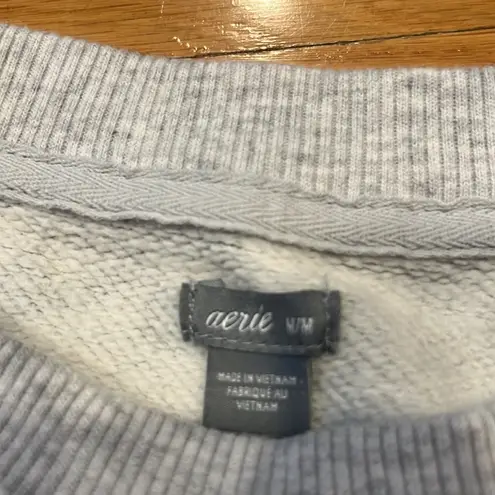 Aerie  womens gray camo crew neck sweatershirt size medium.