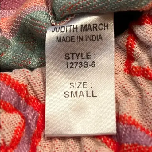 Judith March Art Deco Geometric Print Structured Fit Pull-On Shorts Size Small