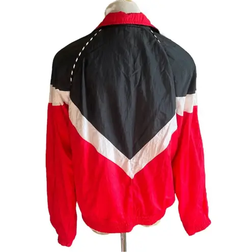 Amanda Smith VINTAGE 90s Retro Basketball Red Track Jacket Sport Petite Large