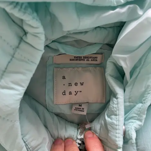 A New Day NWT: mint creamsicle jacket with zip off sleeves