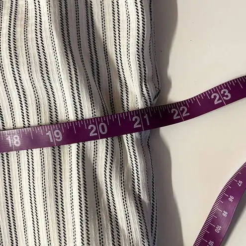 OVI NWOT Cream & Black Double-Striped Dress Size M