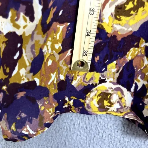 Lands' End floral midi dress 18 ruffle purple dainty abstract whimsical fairy