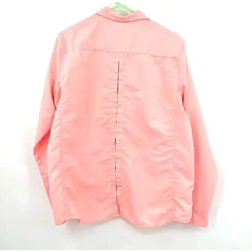 Mountain Hardwear  size‎ XL womens pink button up long sleeve blouse shirt top