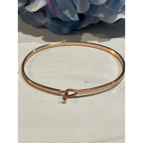 Love Yourself Bangle Bracelet Rose Gold Tone Inspirational Jewelry