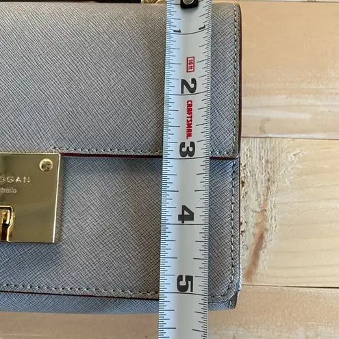 Vanessa Hogan Australia Gray Leather Sling Shoulder Bag