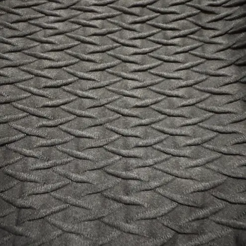 Lands' End Black Textured One Piece Swimsuit Criss Cross Back Women's Size 14