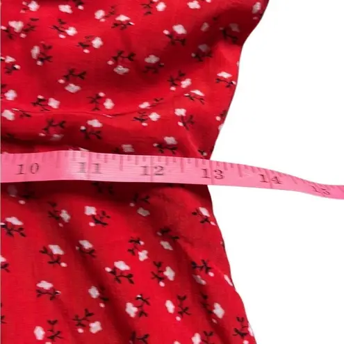 Sundae Muse Archie Red Floral Mini Peasant Dress size 8
