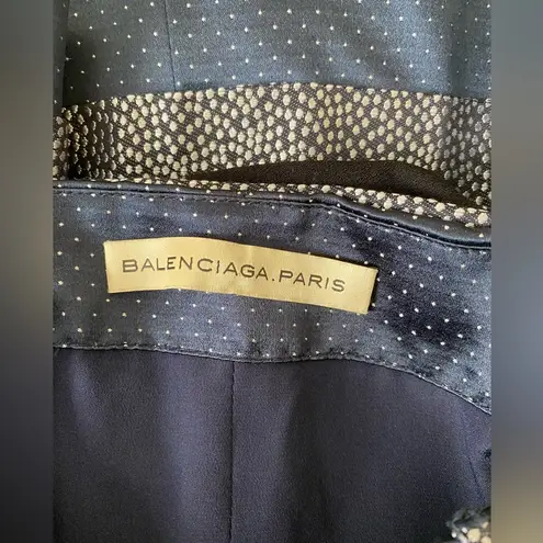 Balenciaga París Spaghetti Strap Polka Dot Adjustable Tank Top, Size 36