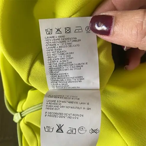 Just Cavalli Women's Yellow Fit & Flare Knee Length Dress Size 42