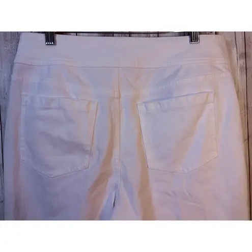 J. McLaughlin White High Waist Wide Leg Crop Pants - Size 12