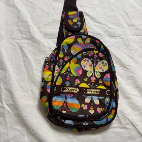 LeSportsac Tokidoki Multicolor Butterfly Sling Bag