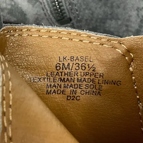 Lucky Brand  Basel Ankle Booties Silver Cloud Snakeskin Print Grey Sz 6 New Boots