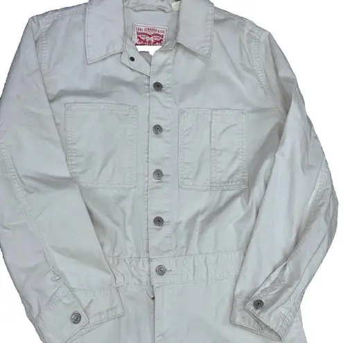 Levi's New White  Overalls Size XLarge