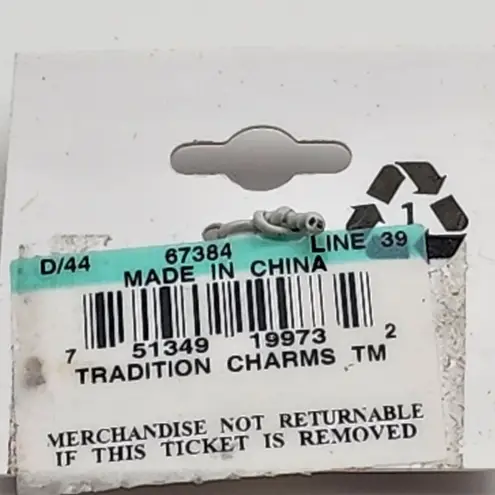 NWT Tradition Charms Sterling Silver Teddy Bear Charm Silver