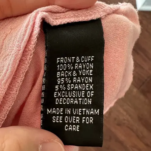 BCX Cross Strap Back Short Sleeve Shirt