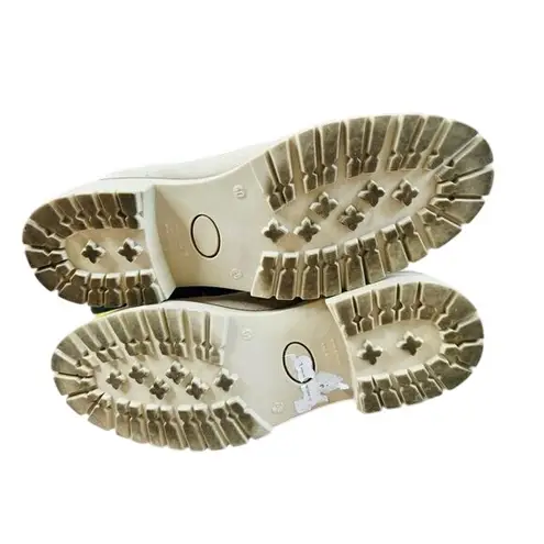 Enzo Tesoti Chelsea Cream Vegan Suede Leather Boots 40 Womens 9.5 Vanilla Girl