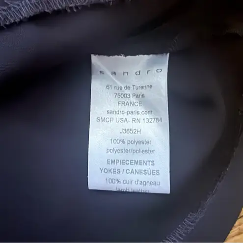 Sandro Paris Black Mini Skirt Size 4