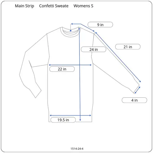 Main Strip Confetti Knit Pink Sweater Womens S Bubble Sleeve Oversized Fit