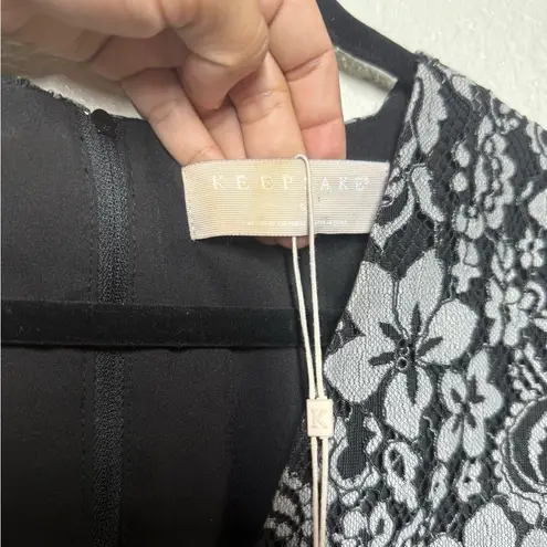 NWT Keepsake Holder Lace Playsuit Size 4 Black