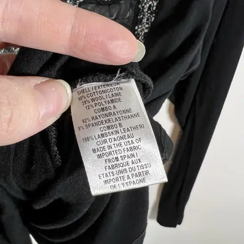 Milly Black Long Sleeve Shirt Front Patch And Pocket Women’s Size Large Designer