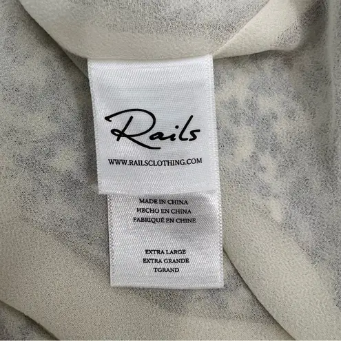 Rails Helena Dress in Blue Garden Floral Print Mini Dress White/Blue Size XL