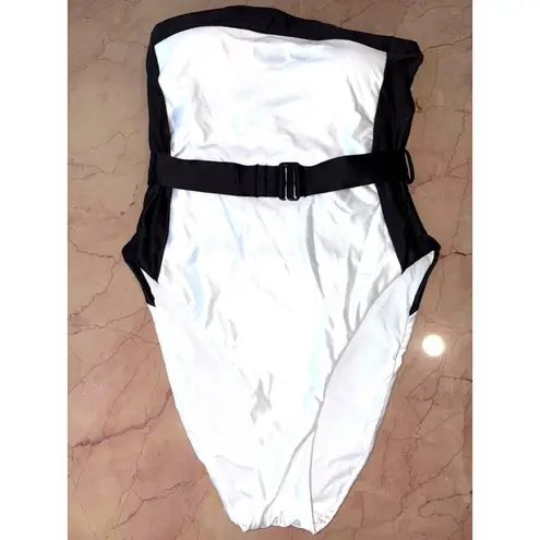 PQ X Haleyy Baylee Haley Belted One Piece in Milano Medium Womens Swimsuit White