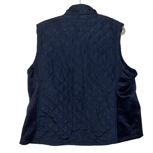Van Heusen Navy Blue Wind Breaker Design Vest Jacket Women’s Size XXL Coat Style