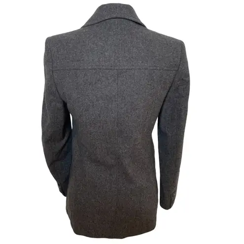 Jaeger Vintage London Boiled Wool Jacket Gray Blazer Sweater Coat Lord & Taylor