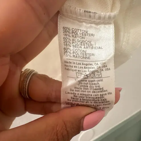 Anthropologie Kona Surf White Graphic Tee